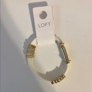 LOFT Gold and White Modern Bracelet